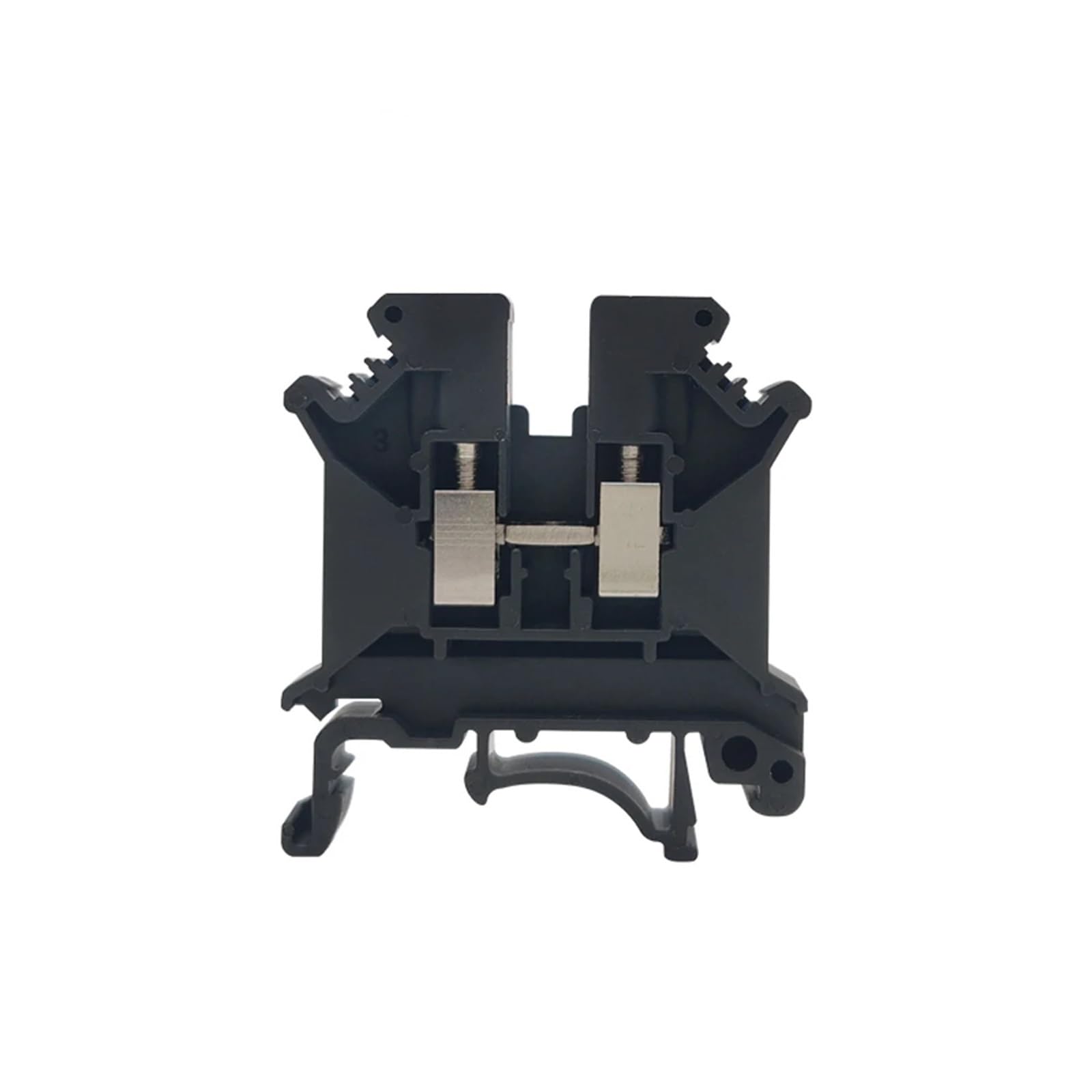 Bornier rail DIN UK-5N, 100 pièces, borne à vis, 24 A, 500 V, AWG24-10, connecteur électrique polyvalent(Green)