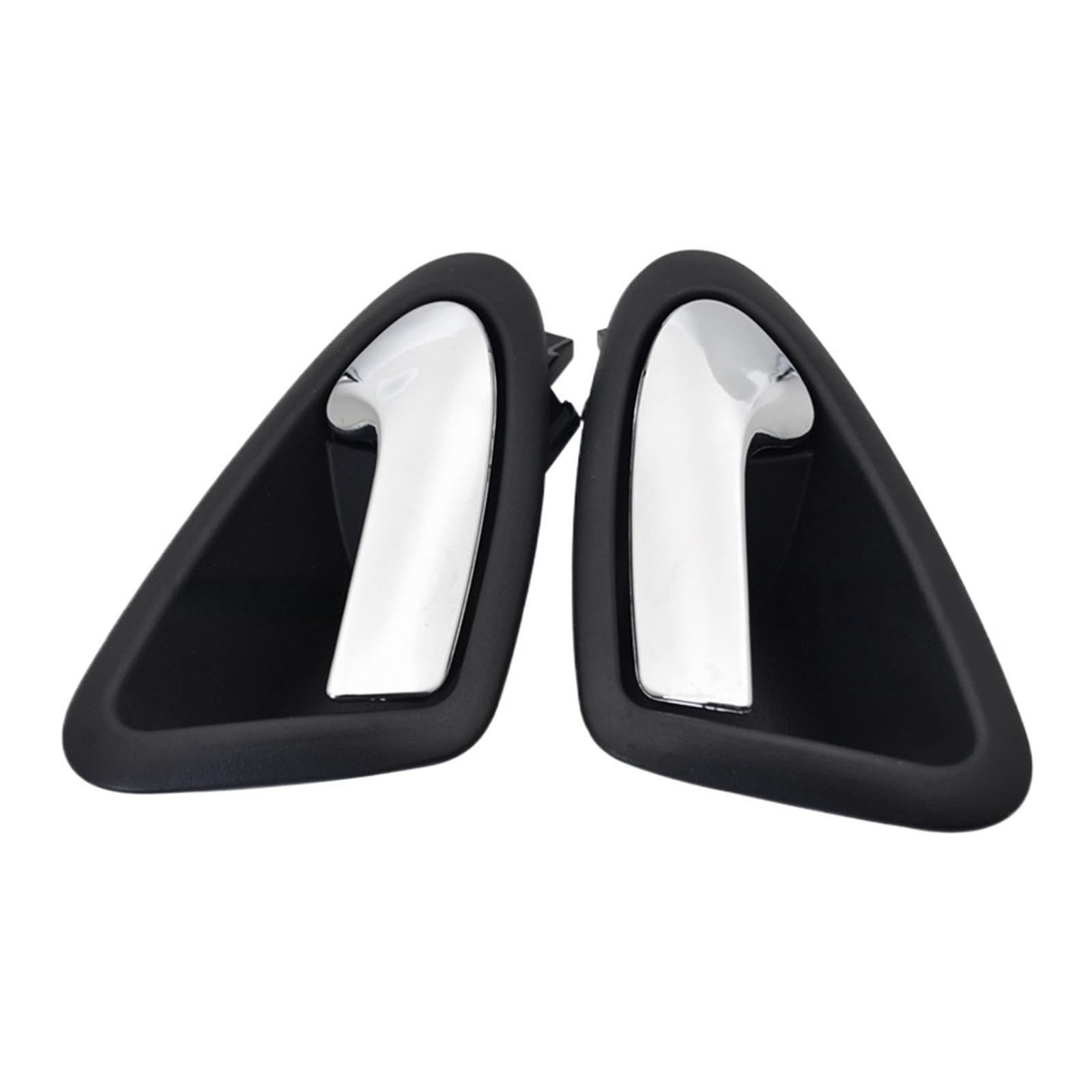 Rynvrncoe Bright Silver Rear Car Door Handle For Seat For Ibiza 2010-2022 6J1837113a 6J1837114a 6J4839113a Inner Interior Car Door Handle Part Front Back Left And Right(Bright Silver Rear)