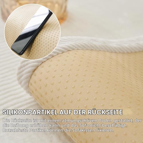 TOPCHANCES Sofa Überzug,2024 Neue Universelle rutschfeste Couch Überzug 1/2/3/4 Sitzer Für L Form Eckcouch Waschbar Sofabezug Hund Katze… – Ansicht 5