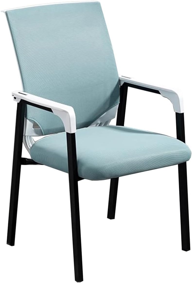 Mesh Backrest Office Desk Chair Heavy Duty Metal Frame Armchair Guest Chair with Arms Living Room Accent Chairs for Bedroom Sofa Reading Chairs(Black,B)