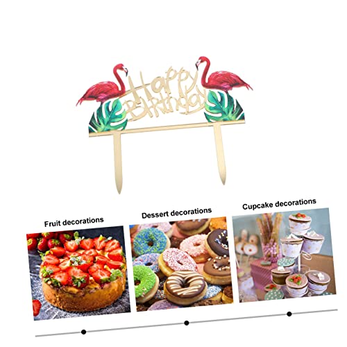 HONMEET Capacillos Para Cupcake Feliz Aniversário Bolo Cupcake Topper Cartões Picaretas De Bolo Deco