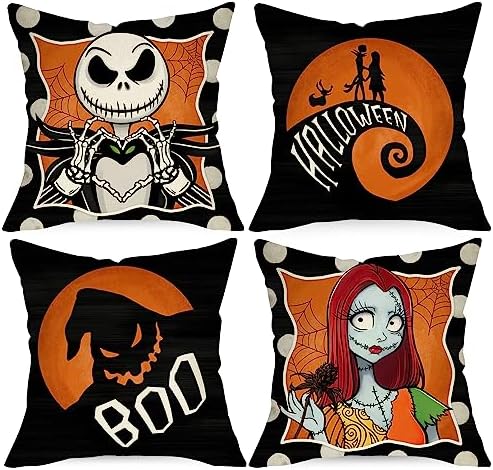 C&F Home Jack O' Lantern Pumpkin Shaped Halloween Hooked Accent Throw Pillow 16 x 18