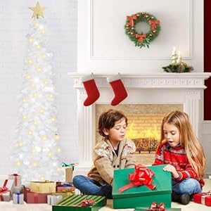 Hmasyo5ftpopupchristmastreewithtimerlightswhitetinselchristmastreecollapsibleartificialpencilchristmastreeforindoorhomeapartmentporchholidaypartydecorations Urban Country Home Decor Hmasyo 5 ft pop up christmas tree with timer lights white tinsel christmas tree collapsible artificial pencil christmas tree for indoor home apartment porch holiday party decorations urban country home decor