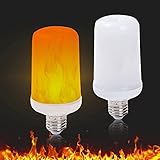 LED Flame Effect Light Bulbs Flickering Fire Bulb 5W 1800K E26/E27 Flaming Decoration Lighting,1 PACK