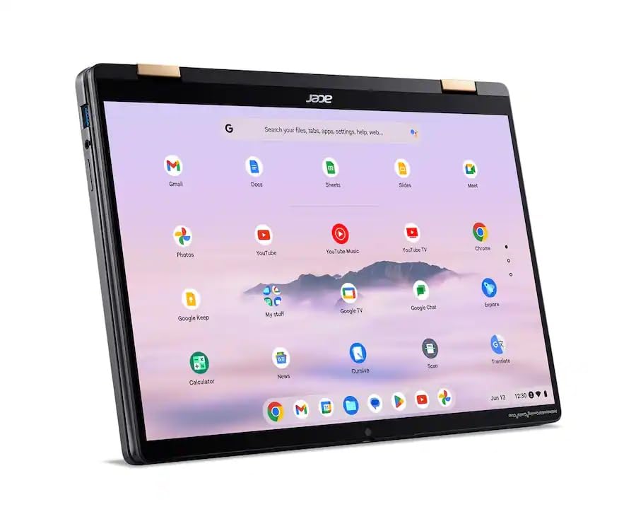 Image of acer Chromebook Plus Spin 714 2-in-1 14 inch Touchscreen Laptop with Google AI, Intel Core Ultra 5 115U, Backlit KB Wi-Fi6E Chrome OS,(8GB LPDDR5 512GB SSD) Steel Gray, w /2TB USB Drive, W /GaLiMu