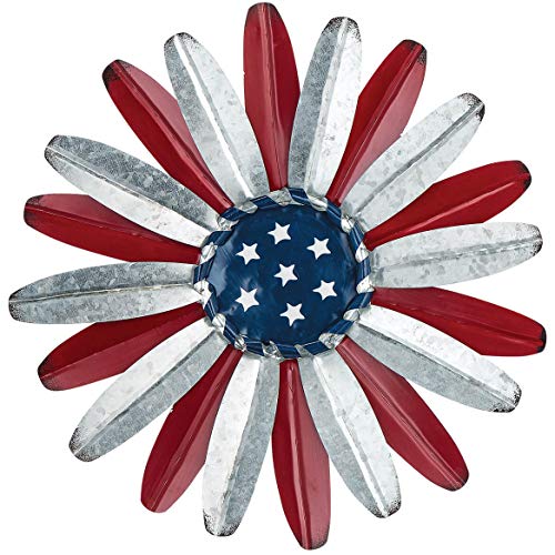 Metal Patriotic Flower Wall Hanging by Fox RiverTM Creations