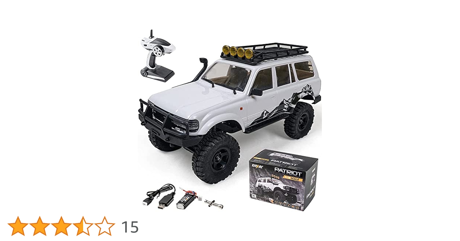 ホビーラジコン EAZYRC PATRIOT 1/18 RTR Amazon | EAZYRC Patriot 1:18 ラジコンカー 2.4Ghz クローラー