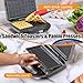 6-in-1 Multifunctional Sandwich Maker – Waffle Iron, Contact Grill & More | Fits All Toast Sizes, Easy to Clean
