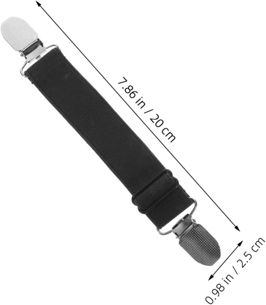 VANZACK Trouser Leg Clip Fasteners Elastic Boot Clips Pants Holders Fixing Clips Adjustable Boot Straps Pant