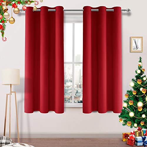 DWCN Blackout Curtains Room Darkening Grommet Thermal Insulated Sun Block 42 x 54