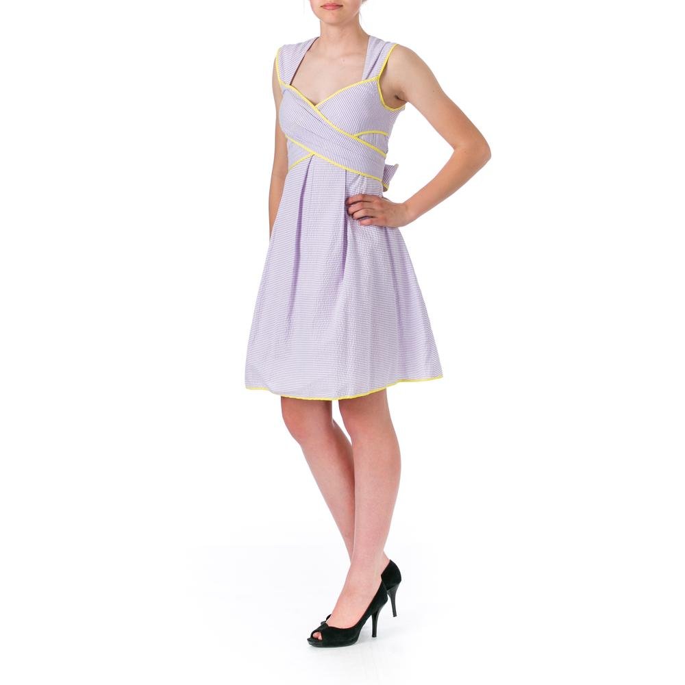 Jessica Simpson Women's Cross Front Full Skirt Dress