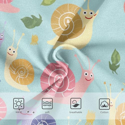 Wusikd Cute Snails Girls' Underwear Cotton Girls Briefs Soft Toddler Underwear 2T3