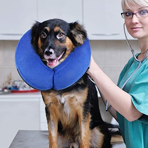 ONSON Protective Inflatable Cone Collar for Dogs and Cats, Small