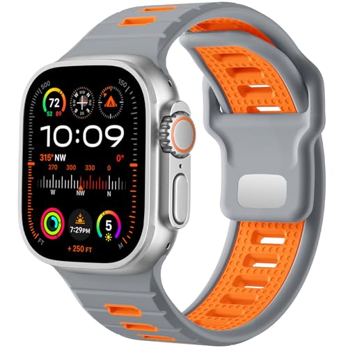 Odbeai Waterproof Silicone Sport Band (42–49mm & Ultra)