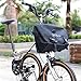 SplendoRoute Brompton Bike Front Bag, Bike Frame Bag with Carrier Rack & Raincover for Brompton Folding Bike (Black)