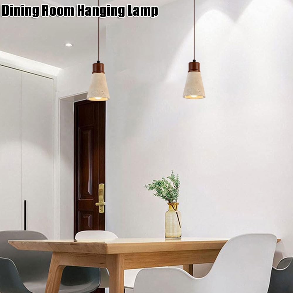 Personalized Japanese-Style Marble Hanging Lamp Shade - E27 Ceiling Pendant Light for Balcony & Dining Room