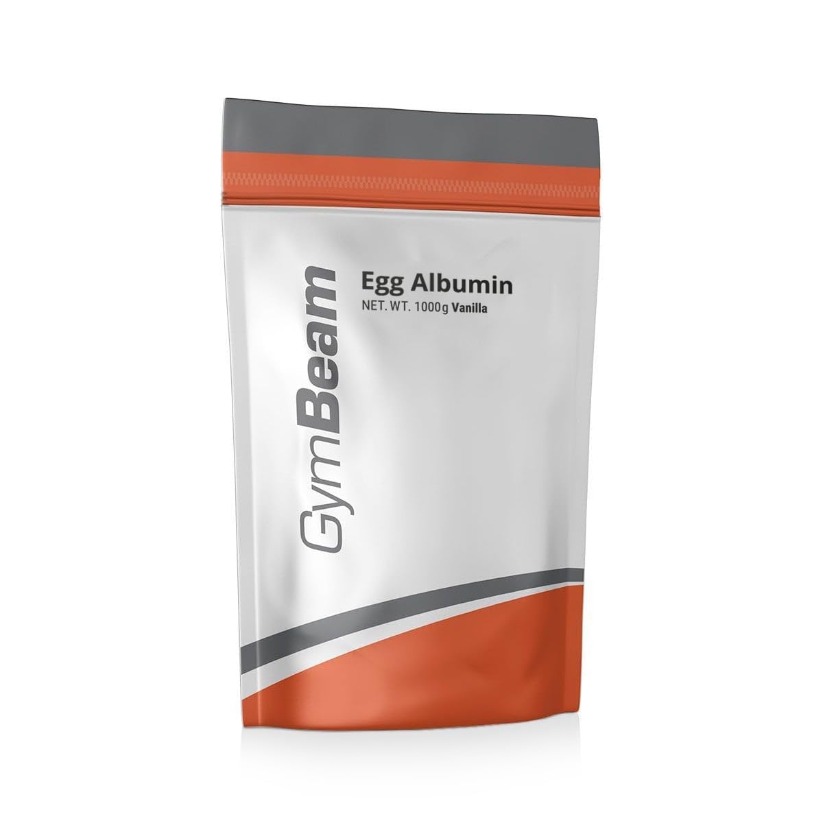 GymBeam Ei-Albumin Eiweißpulver - Langsame Aminosäurenaufnahme, für den Muskelaufbau, laktosefrei, 20,5 g Protein pro Portion, fett- und zuckerarm, für Shakes (1000 g, Vanille)