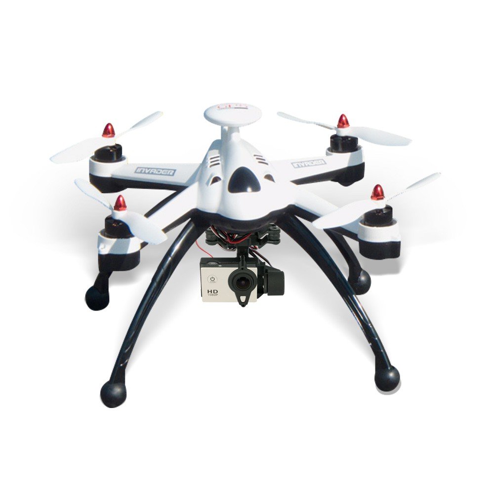 Invader X8 Quadrocopter Drohne V2 mit FPV Set Camera Gimbal Sender GPS