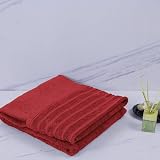 Purpura Home - Toalla de Ducha Lisa 1 Pieza. Algodón Peinado Gramaje 500 gr. Toalla de baño Ducha 70x140 cm. Muy Absorbente. Manos, Cara, Gimnasio y SPA. Color Granate
