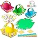 O-Kinee Paniers-Cadeaux de Pâques, 8pcs Kits de Paniers de Pâques, Paniers de Pâques à Assembler, Cadeaux de Pâques, Panier de Pâques en Papier, Outil de Chasse aux œufs de Pâques (8pcs)
