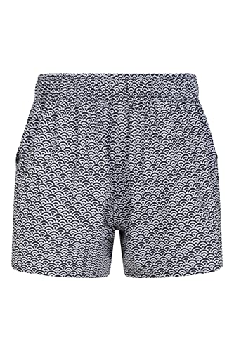 Mountain Warehouse Patterned Womens Board Shorts - Easy Care Ladies Swim Shorts, Adjustable Waist Beach Shorts, Lightweight Short Pants - for Surfing, Pool & Swimming Jet Black 14 - Image 3