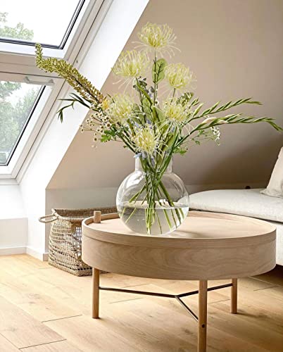 33" White Artificial Chrysanthemum Flowers 2Pcs Spider Mum Flower Arrangement Large Faux Flowers With 3 Heads Long Stem For Decoration Home Office Wedding Centerpiece Bouquet Decoration #TOP5