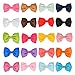 Produktbild BUYGOO 20Pcs Haarspange Haarschleifen Clips für Mädchen - Baby Haarclips Haarklammern Haarschmuck aus Ripsband und Metall für Mädchen Kinder (20 farben)