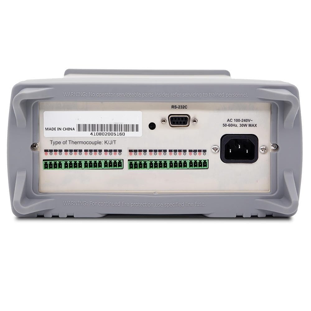 Multi-Channel Thermocouple Data Logger Temperature Controller 16 Channel Temperature Tester with Thermocouple J/K/T Sixteen Channels Range -200℃ to 1800℃ Resolution 0.1℃ USB RS232C Interface