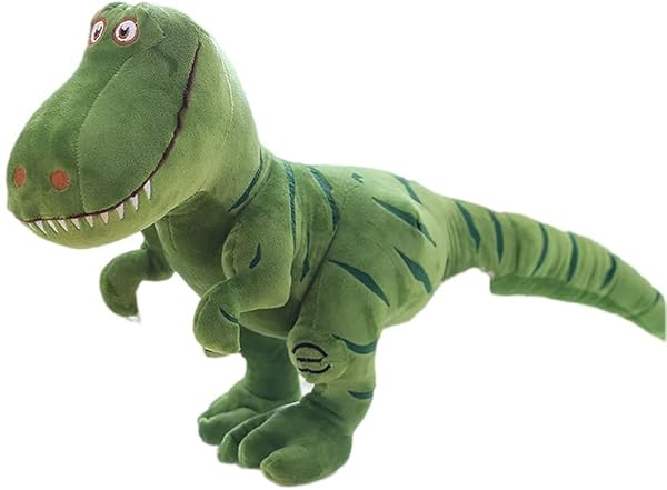 SovZovy Pluszowa zabawka dinozaur, 40 cm, zielona, pluszowa zabawka do zabawek dla dzieci, ozdoby dekoracyjne, modele wczesnej edukacji