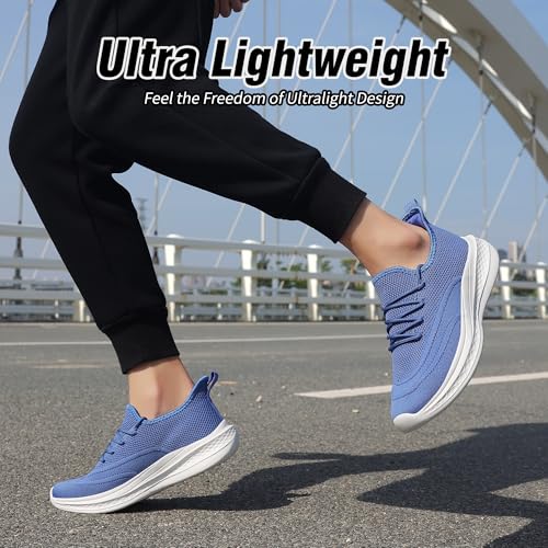 Image of VAMJAM Men's Running Shoes Slip On Walking Shoes Non Slip Lightweight Workout Breathable Gym Sneakers Fashion Mesh Sneakers