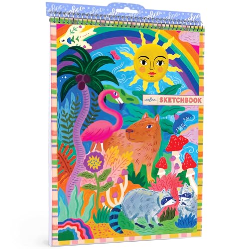 eeBoo: Sketchbook - Capybara & Sun – Whimsical Spiral Bound