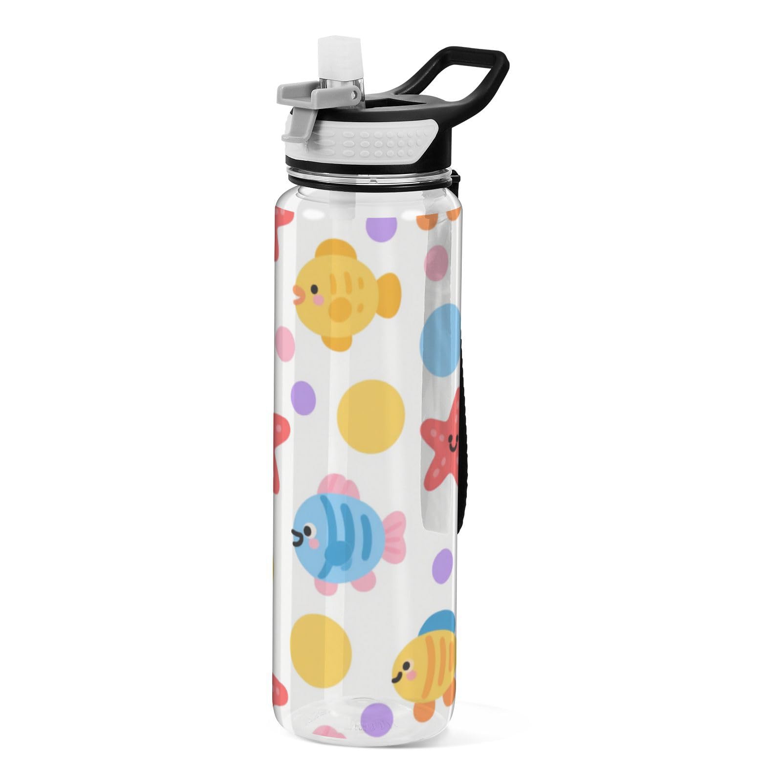 Bouteille sport transparente pour le collège voyage maison et bureau motif mignon