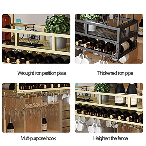 Support de casier à vin suspendu anti-encombrement pour gobelets