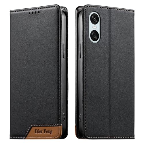 Étui Sony Xperia 1 VI 2024 portefeuille noir idéal pour vos déplacements quotidiens