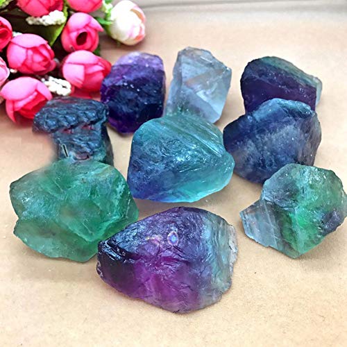 Weeee Rough Natural Fluorite Stone Rainbow Fluorite Gemstone Crystal Rock For Cabbing, Tumbling, Cutting, Lapidary, Polishing #TOP3