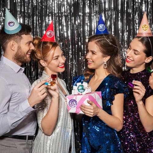 50stk 70er 80er Disco-Aufkleber, Spiegel-Diskokugel-Aufkleber Vintage Retro Discokugel-Aufkleber Aufkleber mit Disco-Party-Thema für Wasserflaschen Laptop Sammelalbum Geburtstag