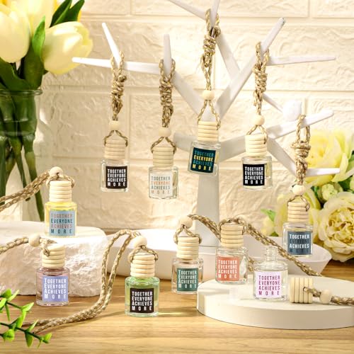 Image of Funnymoom 30 Pcs Team Appreciation Gifts Inspirational Empty Hanging Car Air Freshener Diffuser Together Everyone Achieves More Positive Gift for Coworker Nurse Staff Teachers