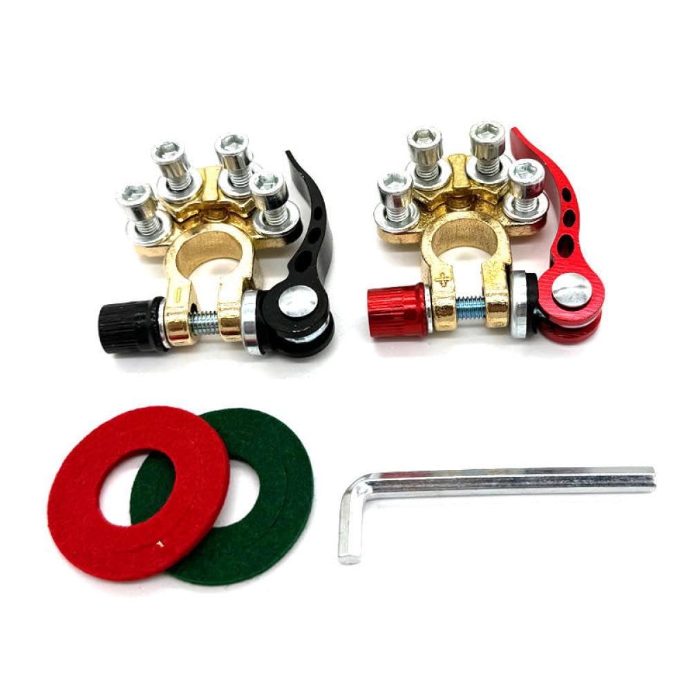 Connettori di terminale in ottone da 12 V 24 V 1 PASCHIO POSTREBBLICO POSSIBILE PER IL FILO AUTO AUTO CARTA DI AUTO COMPATTIBILI CON INDIETTI ELETTRICHE UNIVERSALI(Gold)