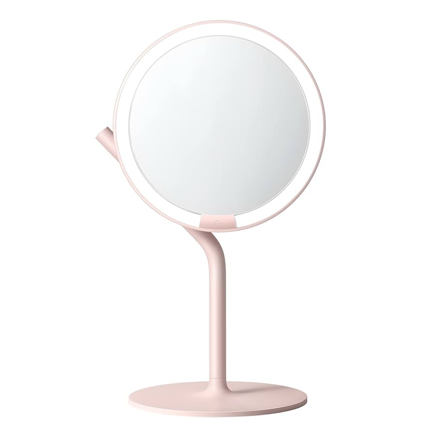AMIRO正規品 ライトミラー LED 化粧鏡 卓上ミラー　ホワイト Amazon.co.jp: AMIRO LEDミラー 6.5インチ 化粧ミラー 5倍拡大鏡