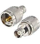 Amazon.co.jp: leeyovk BNC M型 変換コネクタ BNCメス ⇔ UHF オス