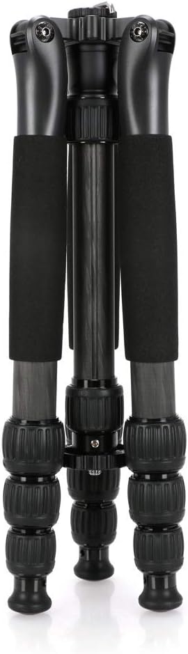 Sirui T-2204S T-S Series Carbon Fiber Travel Tripod / Monopod, 33 lb Capacity, Black