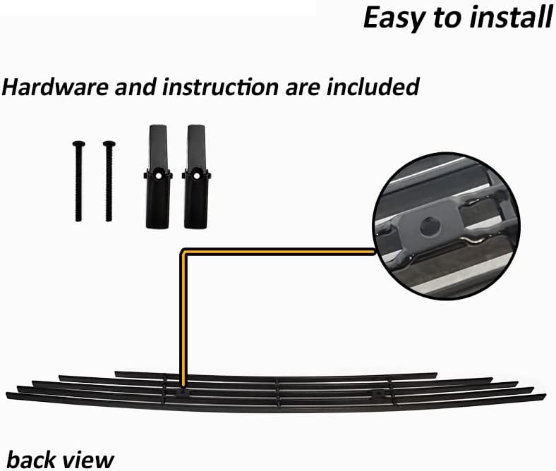 Chrome Billet Grille Insert for 2011-2014 Chrysler 200 Bumper Aluminum Replacement Cover 2012 2013