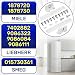 2 Set Integrated Fridge Door Sliders with Original Code 9086322 9086084 9086111 for Liebherr 1878720 1878730 for Miele and 015730361 for Smeg - Warranty 10 Years - MONTERAL