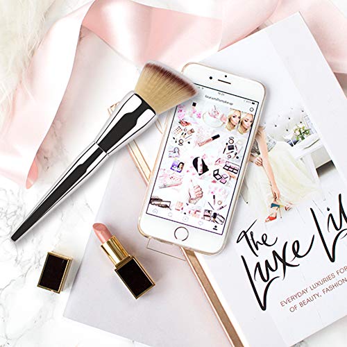 Foundation Brush,Daubigny Large Powder Brush Angled Top Premium Durable Kabuki Makeup Brush Perfect For Blending Liquid,Cream And Flawless Powder,Buffing, Blending,Concealer #TOP4