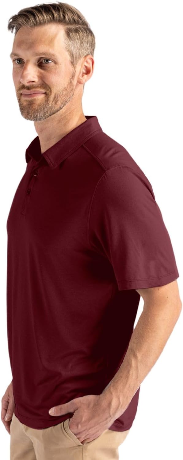 Cutter & Buck Coastline Epic Comfort Recycled Mens Polo, White, XXXL - Image 3