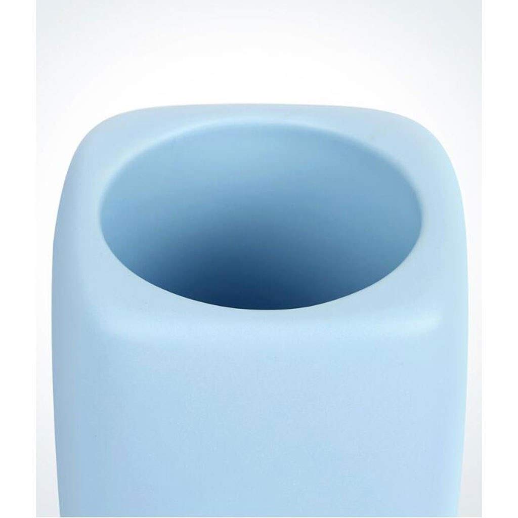 Cepillo para inodoro y soporte Escobilla para inodoro de limpieza profunda independiente compacta y base de cerámica, mango decorativo cromado ergonómico, antideslizante y duradero, con cepillo de cub