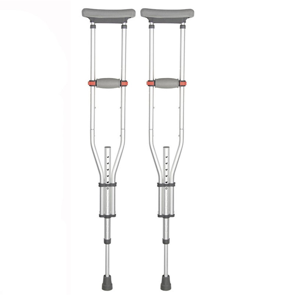 Béquille en aluminium pliable et légère avec amortisseur pour mobilité réduite