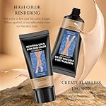 Wasserfestes Bein-Make-up ohne Übertragung,Tattoo Abdecken Wasserfest,Body Coverage Perfector,Bein Make Up Wasserfest,Make-up zum Abdecken von Narben an Beinen und Körper (#2 + #3, 40g) – Bild 5