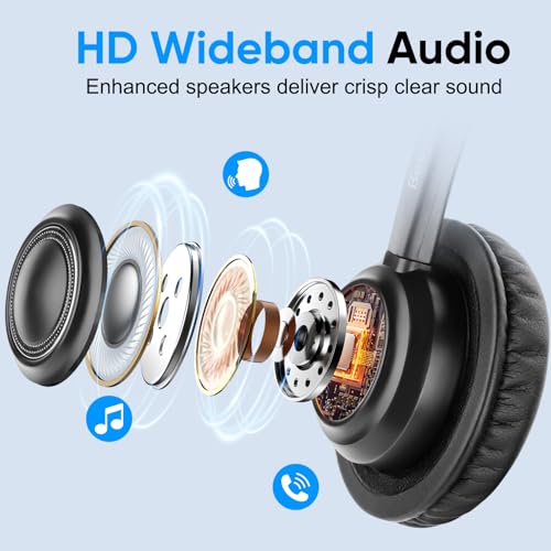 Auriculares para Cisco Landline con cable RJ9 y control de volumen para telefonía fija de oficina 3