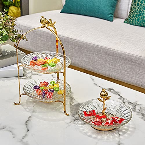 Stand de dessert de verre réutilisable et stable pour buffet de fête - 6